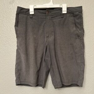 Volcom Shorts Surf Turf Mens 32 Gray Boardshorts Hybrid Swim Trunk Performance